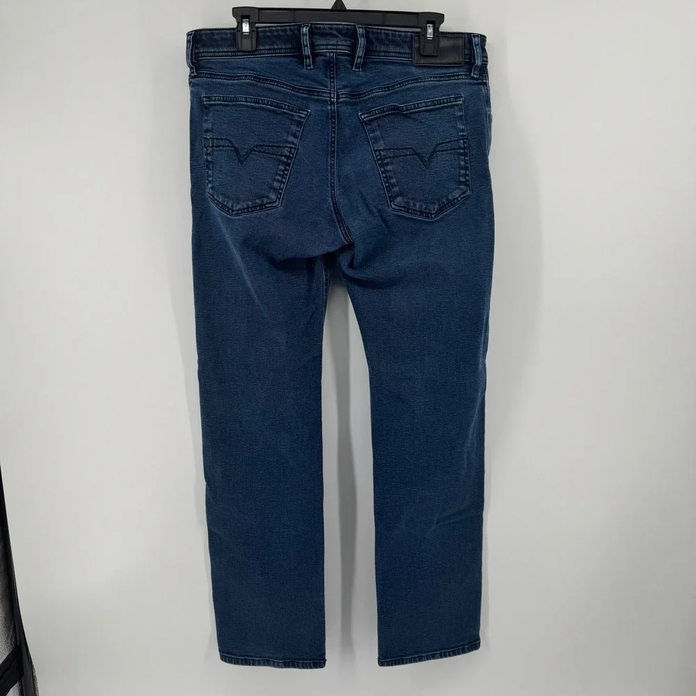 Diesel Waykee Regular Straight Jeans Men Dark Wash Size 33W 32L‎